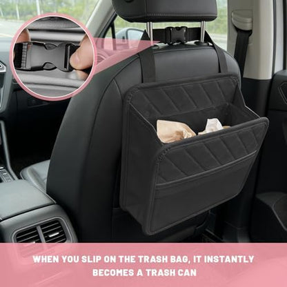 Car Seat Back Organizer, Waterproof Leather Auto Backseat Storage Pocket - Image 5