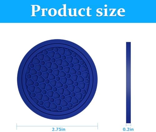 Mandark 4PCS 2.75 Inch Car Cup Holder Coasters - Image 2