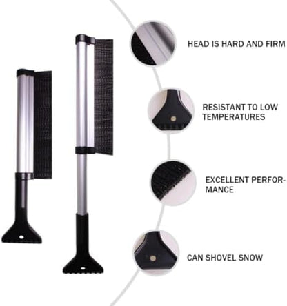 Homoyoyo Extendable Snow Brush Ice Shovel - Image 3