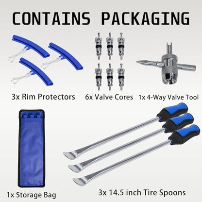 Y.A. LOTUS Tire Spoons 14.5IN, Steel Tire Changing Kit - Image 3