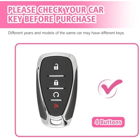 Rislobx Key Fob Cover Fit for Chevy Key, Car Key Case Protector - Image 2