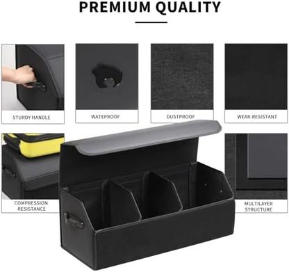 AUTOARK Leather Car Trunk Organizer, Durable Collapsible Adjustable - Image 5