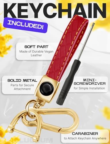 Lucrum Compatible with Honda Key Fob Cover & Keychain - Image 5