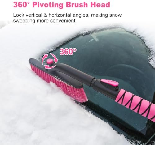44 Inch Extendable Snow Brush for Car, Ice Scraper - Image 7