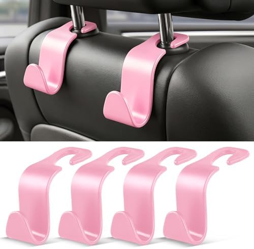 SINGARO 4 Pack Car Seat Headrest Hooks, Vehicle Back Seat Hanger Storage by SINGARO