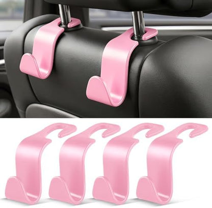 SINGARO 4 Pack Car Seat Headrest Hooks, Vehicle Back Seat Hanger Storage by SINGARO