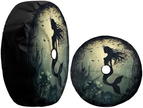 Beautiful Mermaid Silhouette 01 Spare Tire Cover - Image 3