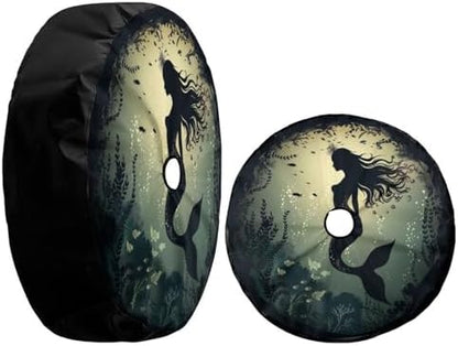 Beautiful Mermaid Silhouette 01 Spare Tire Cover - Image 3