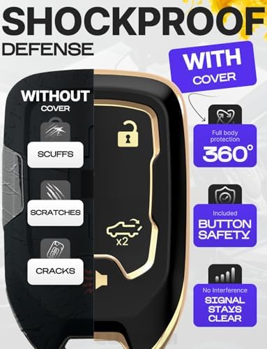 Lucrum Compatible with Chevy, Buick Key Fob Cover & Keychain - Image 4
