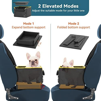 PETSFIT Small Dog Car Seat – Patented Safety Buckles – Safety Tether – Foldable - Image 5