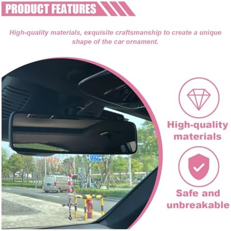 smilfuy 2PCS Car Rosary for Rearview Mirror - Image 5