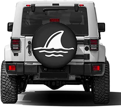 Shark Fin in Water Spare Tire Cover Dust-Proof Wheel Tire Cover Fit Trailer - Image 2