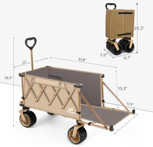Whitsunday Collapsible Folding Wagon Heavy Duty Utility Beach Wagons - Image 4