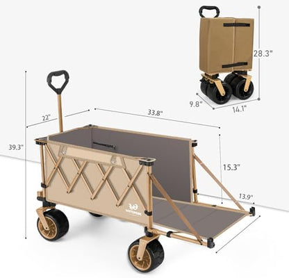 Whitsunday Collapsible Folding Wagon Heavy Duty Utility Beach Wagons - Image 4