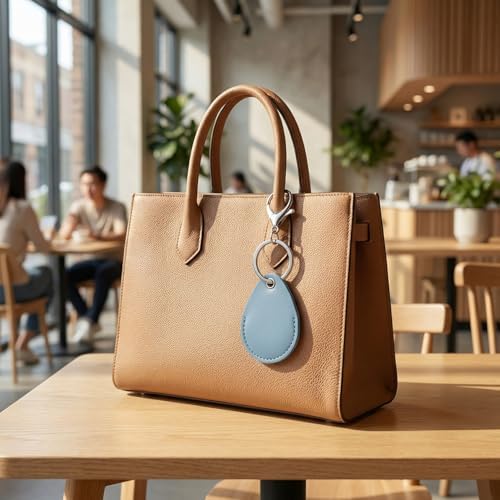 PAGOW 2.3x1.8in Key Fob Holder, PU Leather RFID Key Case Protector - Image 5