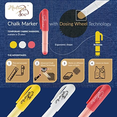Madam Sew Refillable Tailors Chalk - Image 2