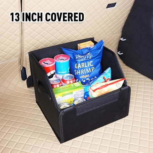 car organizers and storage for SUV, trunk organizer for sedan, leather foldable - Image 4