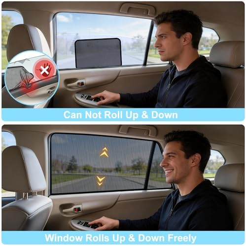 XCBTY 19-24 RAV4 Window Shade for Rear Seat Windows - Image 5