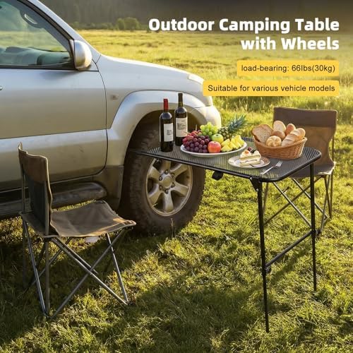 Camping Table for Tire Mount, Unfolded Size 40x19.7x32.7 Inches Portable - Image 5