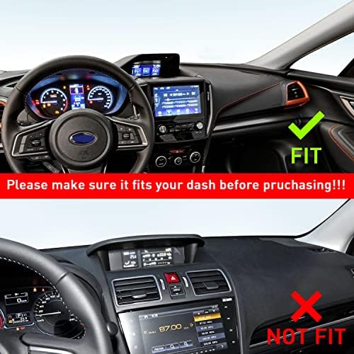 Dashboard Mats for Subaru Crosstrek Accessories 2018-2023, Forester 2019+ - Image 4