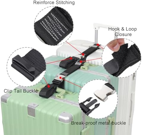 Luggage Straps, Stretchable Luggage Connector Straps - Image 4