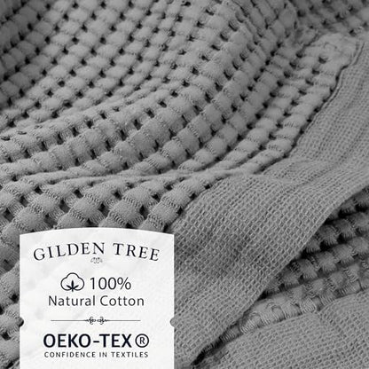 GILDEN TREE Waffle Towels for Bathroom Luxury 100% Cotton Bath Towels, Quick - Image 2