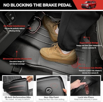 Cargo Mat with Floor Mat Fit for 2018-2024 Ford Expedition 7Seats Accessories - Image 5