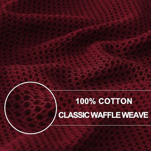 Homaxy 100% Cotton Waffle Weave Kitchen Dish Towels 12-Pack - Image 2
