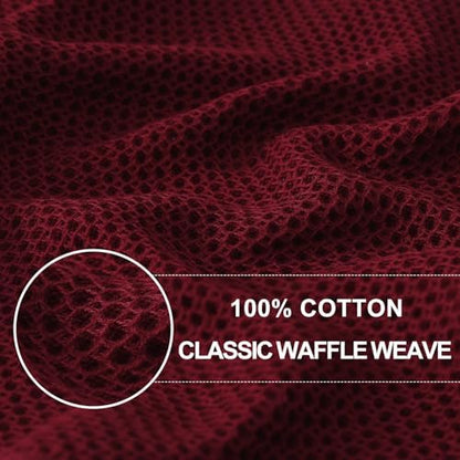 Homaxy 100% Cotton Waffle Weave Kitchen Dish Cloths 12-Pack - Image 2