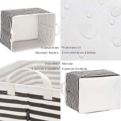 Sea Team Large Rectangle Open-Top Canvas Storage Basket - Image 5