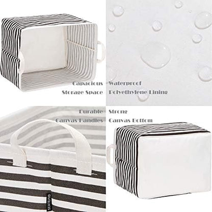 Sea Team Large Rectangle Open-Top Canvas Storage Basket - Image 5