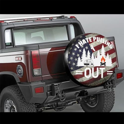 I Hate Pulling Out Spare Tire Cover Wheel Protectors Waterproof Wheel Covers - Image 4