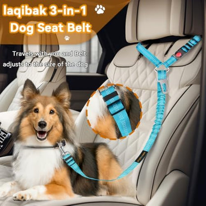 Dog Seat Belt, Durability Retractable Dog Car Harness Adjustable Dog Seat Belt - Image 2
