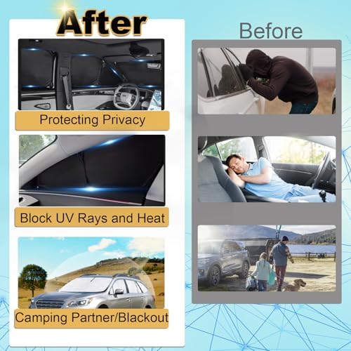 KMF 8pcs Thicken Sun Shades for Mazda CX-30 Accessories 2019-2026, Custom Fit - Image 6
