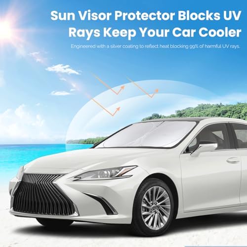 Windshield Sun Shade for Lexus ES 2019-2026 ES250 ES300h ES350 Sunshade - Image 6