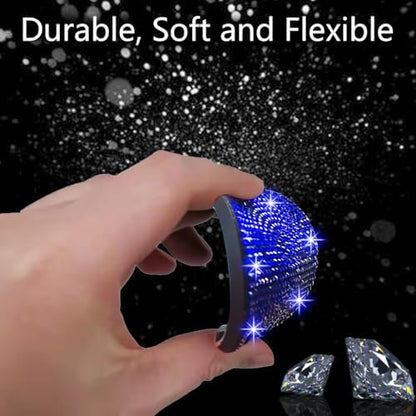 NBTEPEM 2pcs Bling Car Cup Holder Coaster, 2.75 inch Anti-Slip Shockproof - Image 4