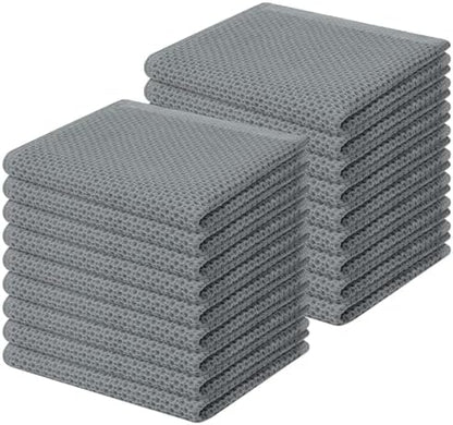 Homaxy 100% Cotton Waffle Weave Kitchen Dish Cloths 18-Pack by Homaxy