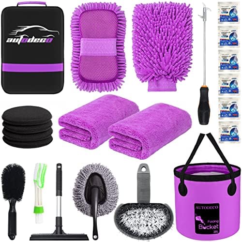22Pcs Car Wash Cleaning Tools Kit Car Detailing Set by AUTODECO