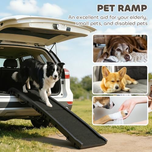 PawHut Folding Dog Ramp, 61 Inches Portable Pet Ramp - Image 4