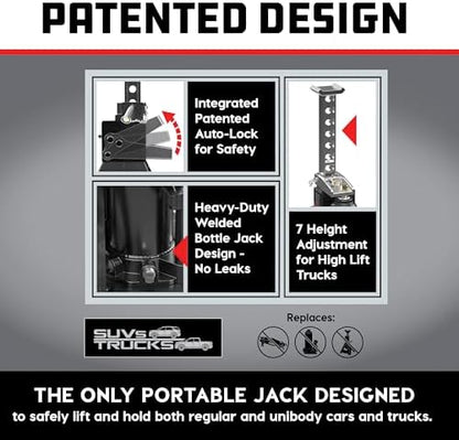 POWERBUILT 3 Ton All-in-One Hydraulic Bottle Jack and Jackstand in One - Image 7