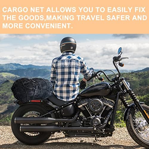 2-Pack Bungee Net Motorcycle Cargo Net - Image 5