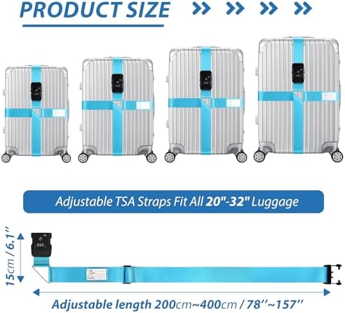 TSA Approved Luggage Straps - Image 3