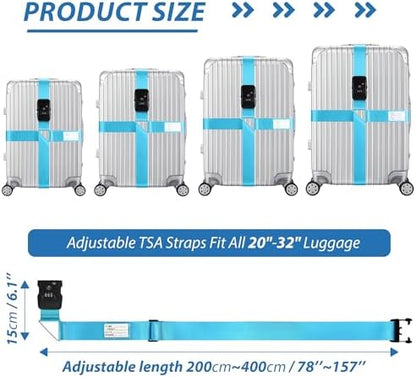 TSA Approved Luggage Straps - Image 3