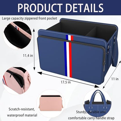 Homeve Trunk Organizer for Car, Waterproof Collapsible 3 Compartments Car - Image 2