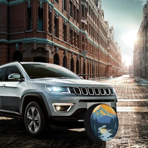 Camping Spare Tire Cover 15 Inch Mountain Adventure Universal Wheel Tire Cover - Image 4