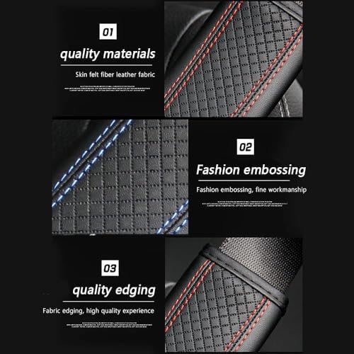 2PCS Car Seat Belt Cover Pad, Breathable Leather Seatbelt Covers - Image 4