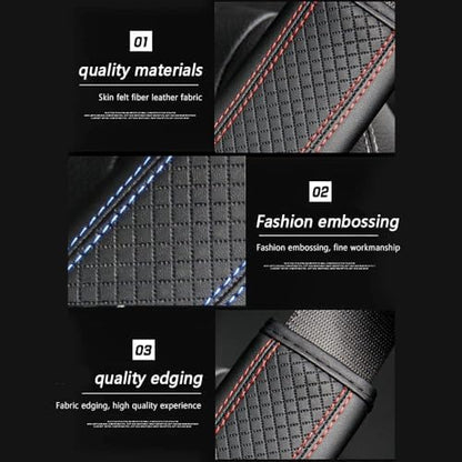 2PCS Car Seat Belt Cover Pad, Breathable Leather Seatbelt Covers - Image 4