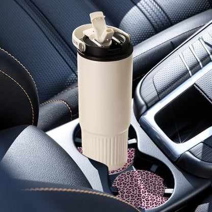 2 Pack Car Coasters for Cup Holders, Cute Car Accessories Interior - Image 5