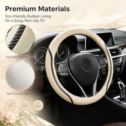 Beige Steering Wheel Cover - Image 5