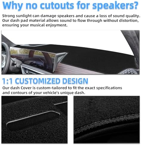 SKYLOTEC Dash Cover Mat for Toyota Camry SE XSE LE 2007-2011 - Image 4
